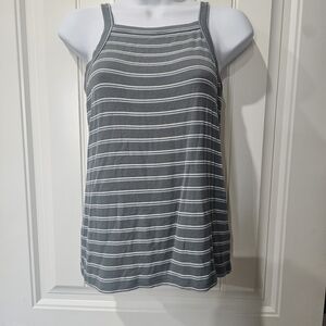 Chic Striped Gray Tank Top for Women